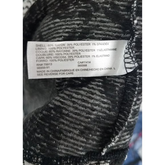 Motherhood Maternity Sz. L Black & White Tank Babydoll Style Dress NWT - Picture 4 of 6